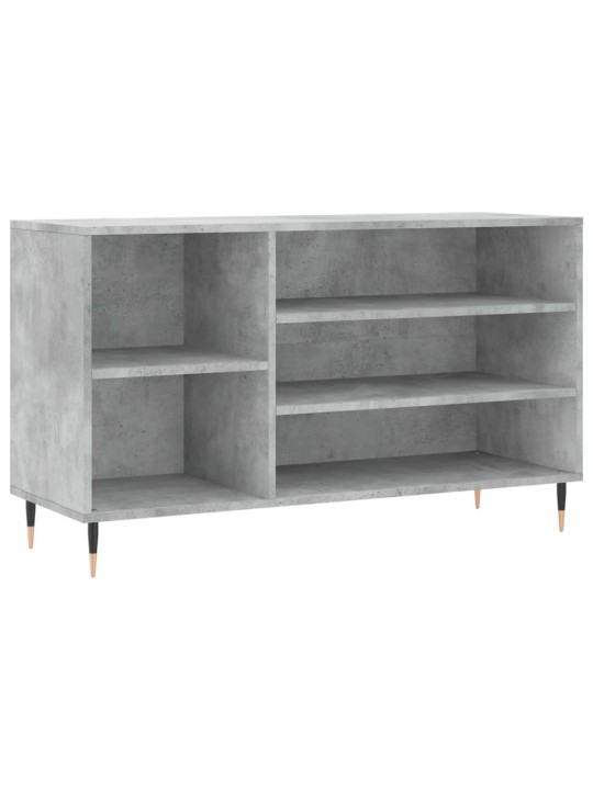 Apavu plaukts, betonpelēks, 102x36x60 cm, inženierijas koks