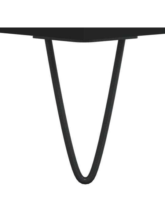 Apavu plaukts, melns, 102x36x60 cm, inženierijas koks