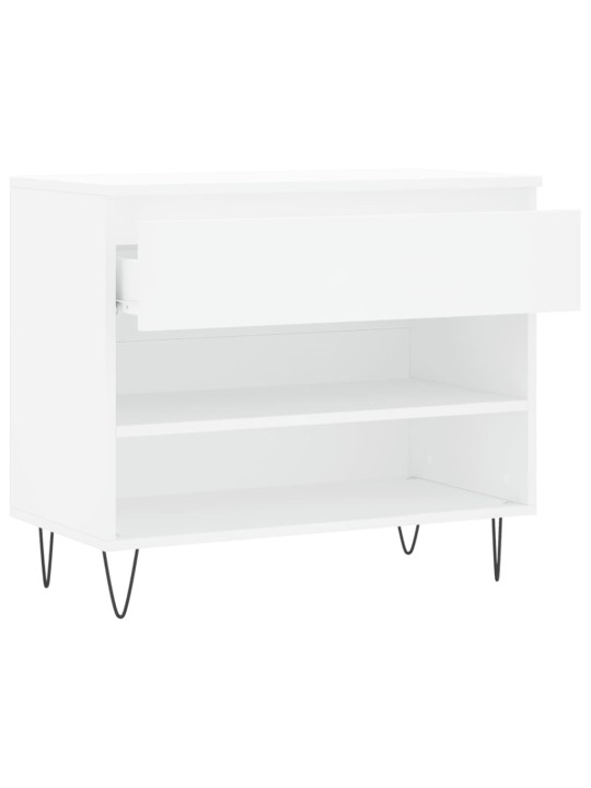 Apavu plaukts, balts, 70x36x60 cm, inženierijas koks
