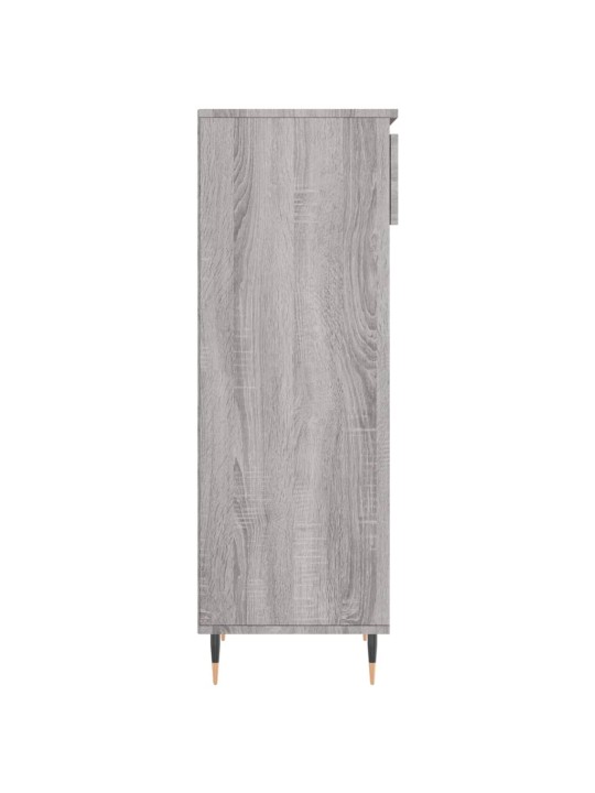 Apavu plaukts, pelēka ozolkoka, 40x36x105 cm, inženierijas koks