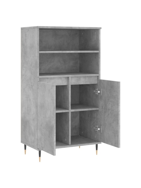 Augstais skapītis, betonpelēks, 60x36x110 cm, inženierijas koks