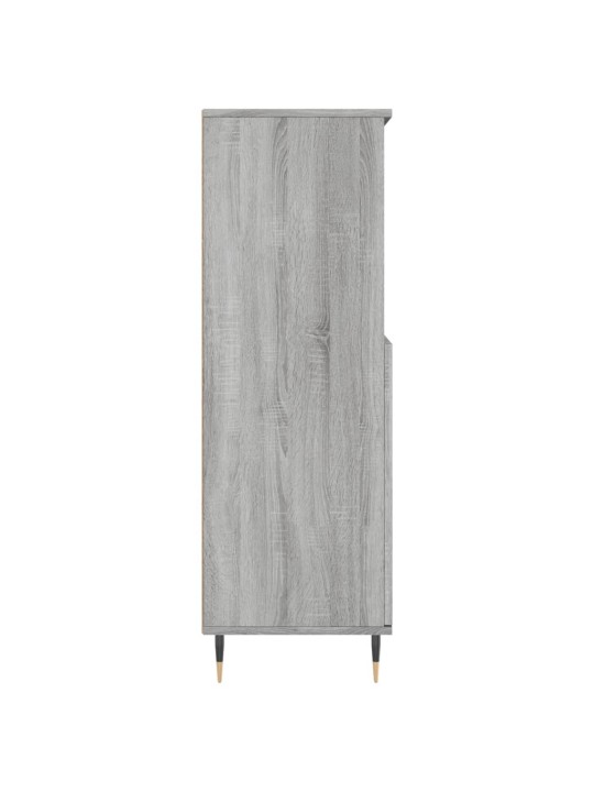 Augstais skapītis, pelēks, 60x36x110 cm, inženierijas koks