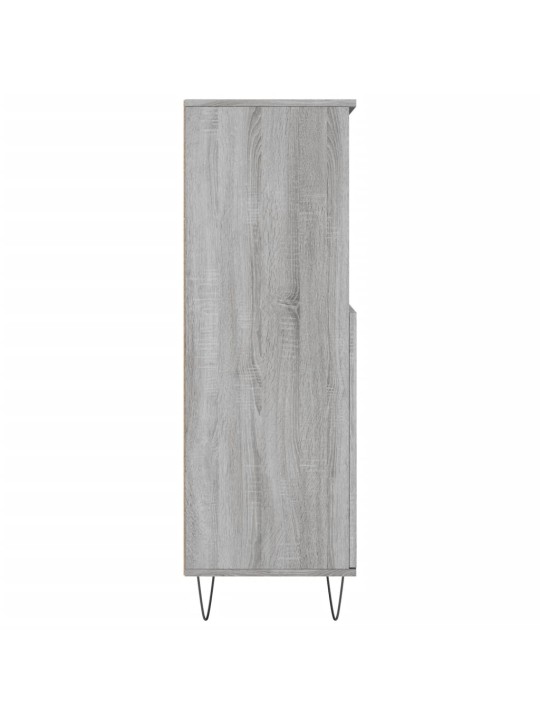Augstais skapītis, pelēks, 60x36x110 cm, inženierijas koks