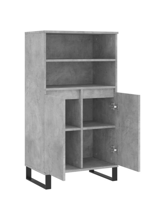 Augstais skapītis, betonpelēks, 60x36x110 cm, inženierijas koks