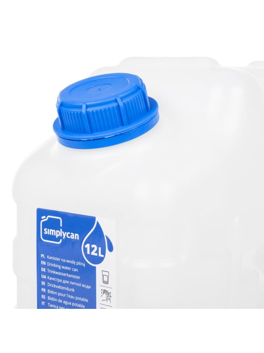 Ūdens tvertne ar krānu, caurspīdīga, 10 l, plastmasa