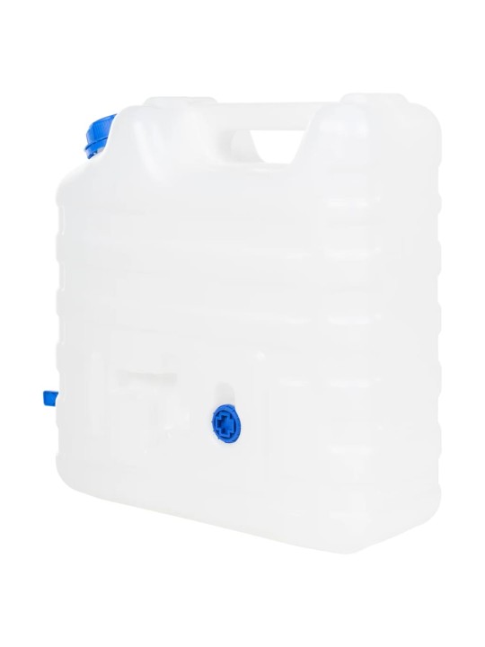Ūdens tvertne ar krānu, caurspīdīga, 15 l, plastmasa