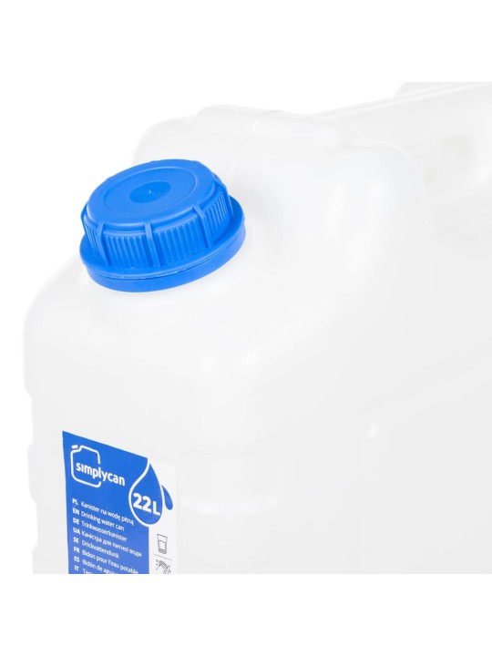 Ūdens tvertne ar krānu, caurspīdīga, 20 l, plastmasa