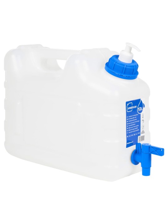 Ūdens tvertne ar krānu un ziepju dozatoru, 10 l, plastmasa
