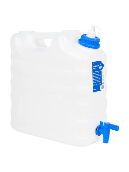 Ūdens tvertne ar krānu un ziepju dozatoru, 15 l, plastmasa