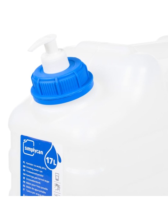 Ūdens tvertne ar krānu un ziepju dozatoru, 15 l, plastmasa