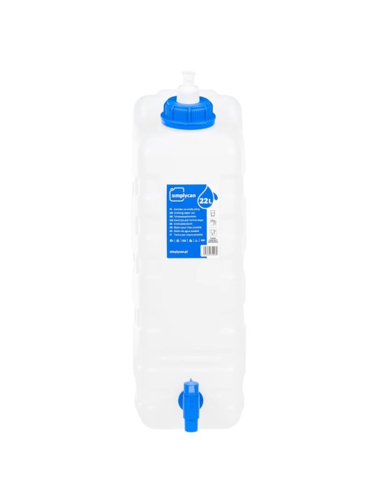 Ūdens tvertne ar krānu un ziepju dozatoru, 20 l, plastmasa