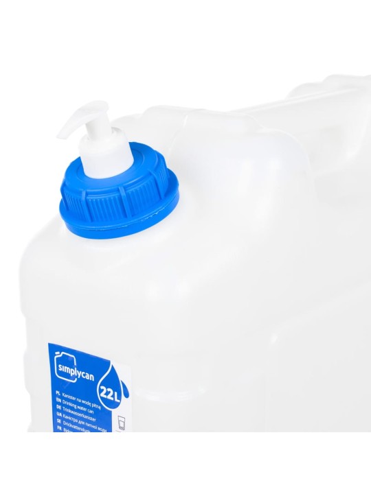 Ūdens tvertne ar krānu un ziepju dozatoru, 20 l, plastmasa