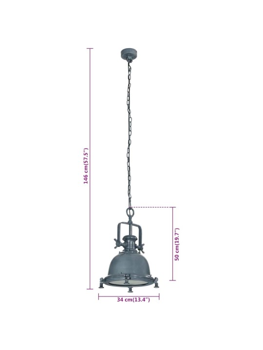 Griestu lampa, 34x34x146 cm, alumīnijs