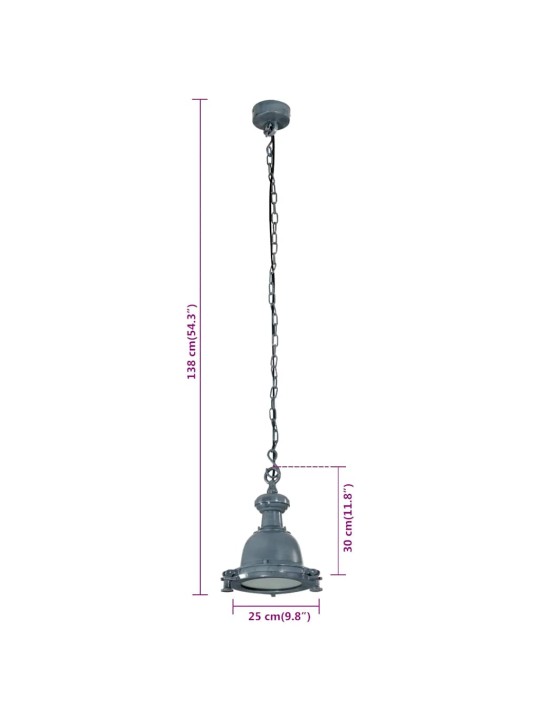 Griestu lampa, 25x25x138 cm, alumīnijs