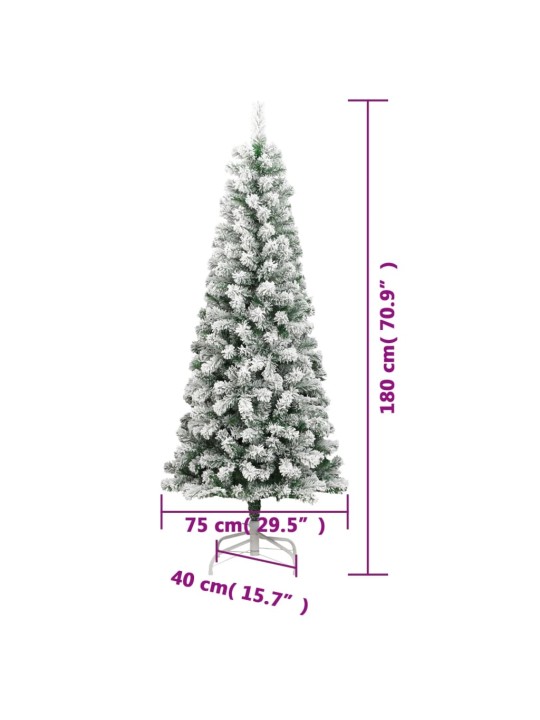 Mākslīgā Ziemassvētku egle ar sniegu, 180 cm