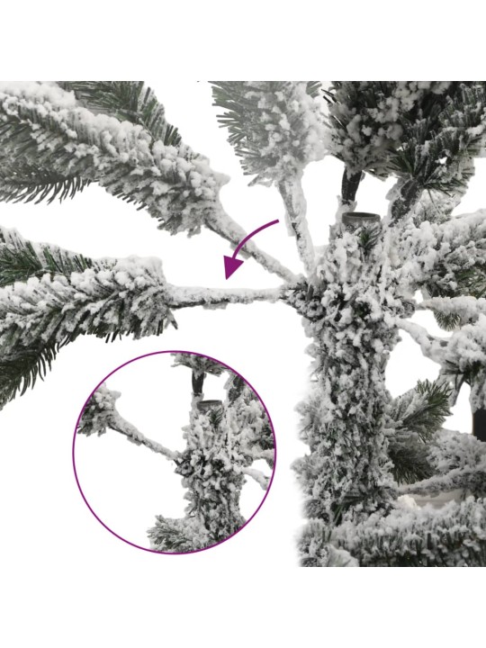 Mākslīgā ziemassvētku egle ar sniegu, 240 cm