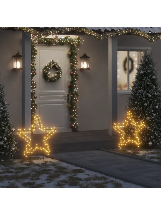Ziemassvētku gaismas dekors, zvaigznes forma, 115 LED, 85 cm
