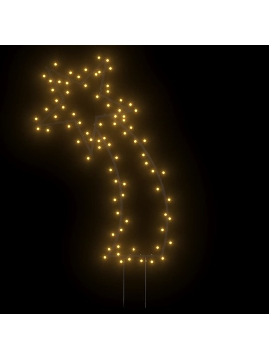 Ziemassvētku gaismas dekors, zvaigzne, 80 led, 62 cm