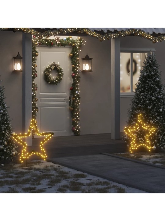 Ziemassvētku gaismas dekors, zvaigznes forma, 115 led, 85 cm
