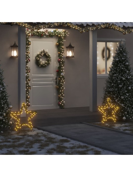 Ziemassvētku gaismas dekors, zvaigznes forma, 80 LED, 60 cm