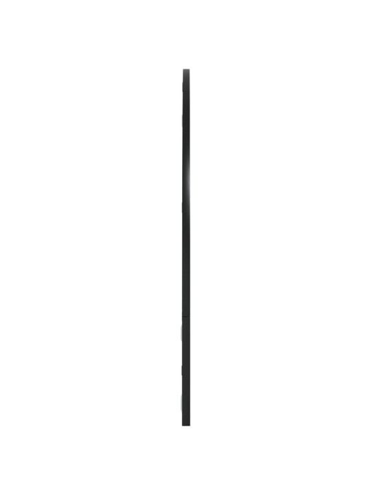 Sienas spogulis, melns, 100x70 cm, dzelzs