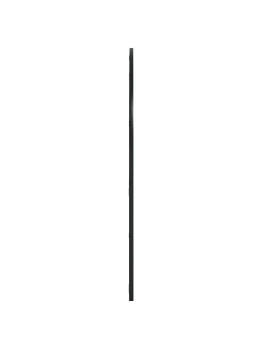 Sienas spogulis, melns, 100x90 cm, dzelzs