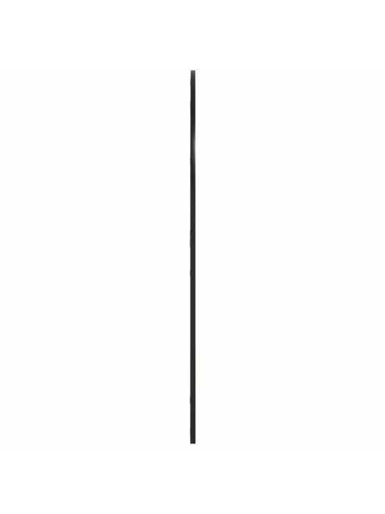 Sienas spogulis, melns, 100x110 cm, dzelzs