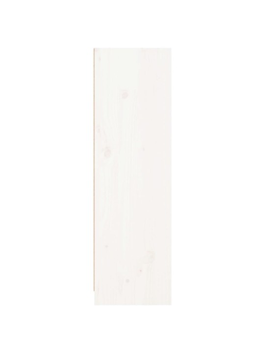 Grāmatu plaukts, balts, 70x33x110 cm, priedes masīvkoks