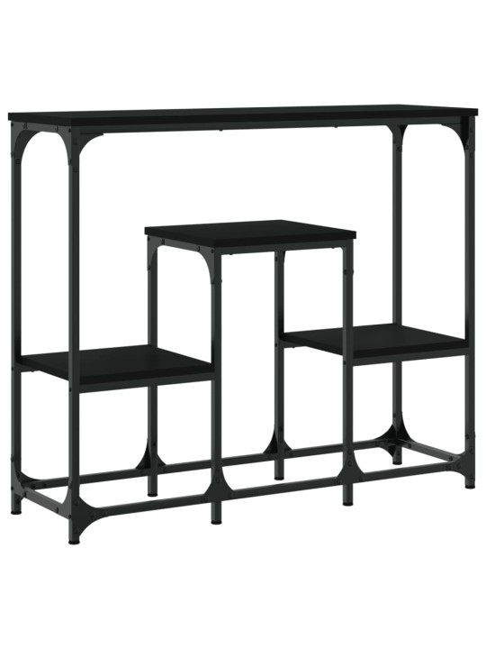 Konsoles galdiņš, melns, 89,5x28x76 cm, inženierijas koks