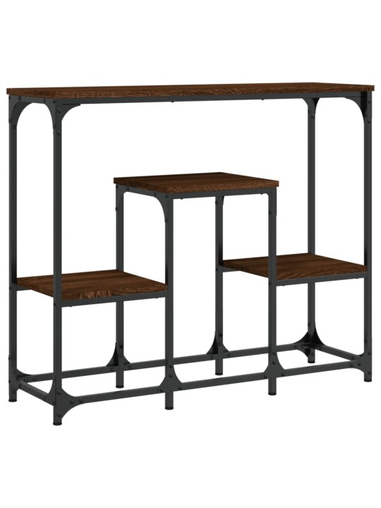 Konsoles galdiņš, brūns, 89,5x28x76 cm, inženierijas koks
