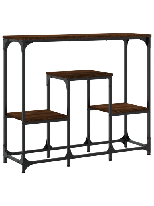 Konsoles galdiņš, brūns, 89,5x28x76 cm, inženierijas koks