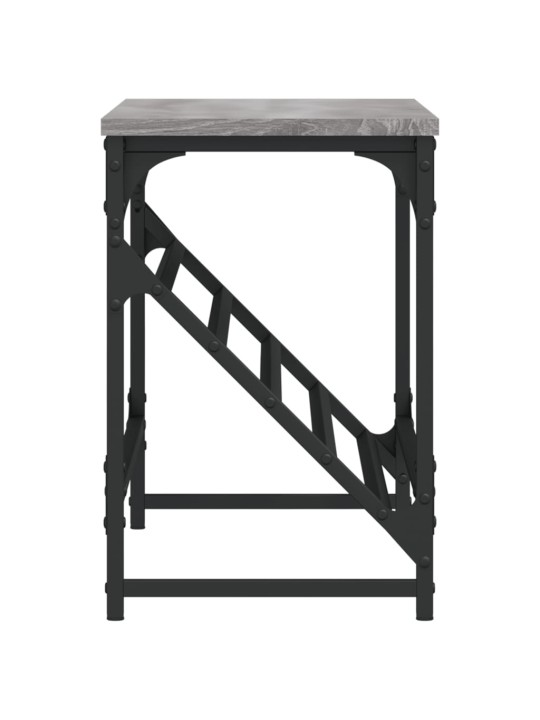 Apavu plaukts, pelēka ozolkoka, 90x30x45 cm, inženierijas koks