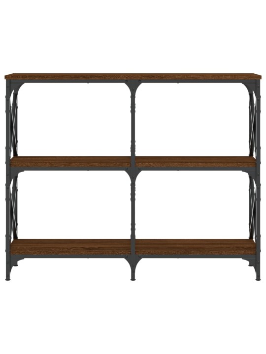 Konsoles galdiņš, brūns, 100x28x80,5 cm, inženierijas koks