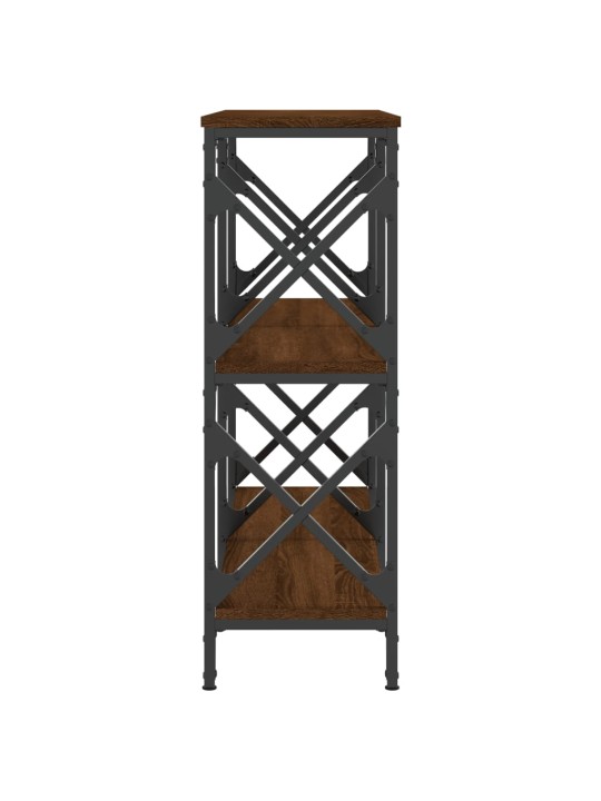 Konsoles galdiņš, brūns, 100x28x80,5 cm, inženierijas koks