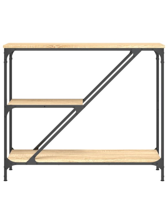 Konsoles galdiņš, koka krāsa, 88,5x30x75 cm, inženierijas koks