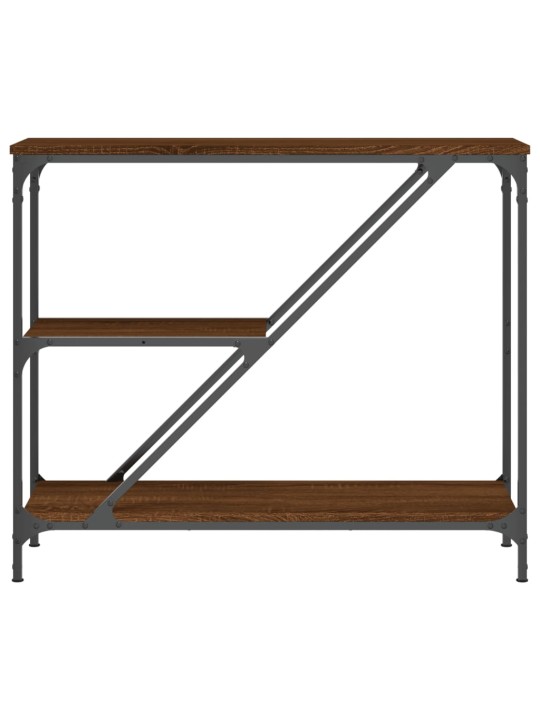 Konsoles galdiņš, brūna koka, 88,5x30x75 cm, inženierijas koks
