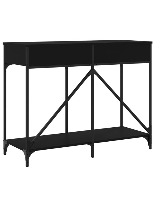Konsoles galdiņš, melns, 100x39x78,5 cm, inženierijas koks