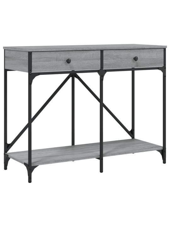 Konsoles galdiņš, pelēcīgs, 100x39x78,5 cm, inženierijas koks