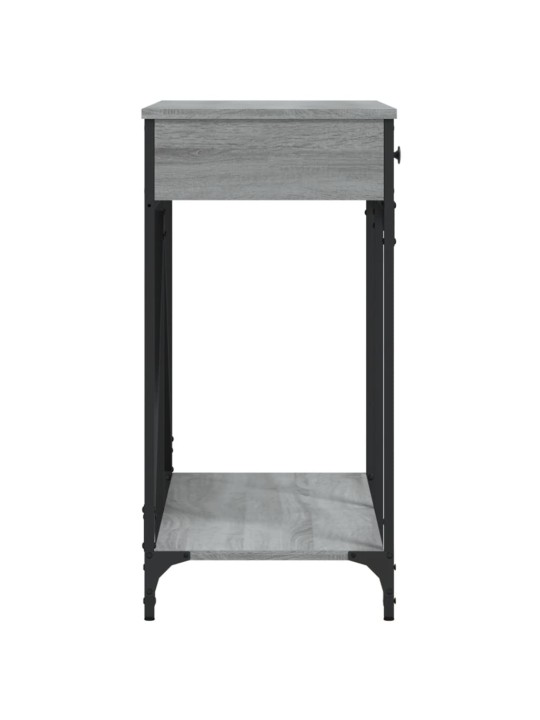 Konsoles galdiņš, pelēcīgs, 100x39x78,5 cm, inženierijas koks