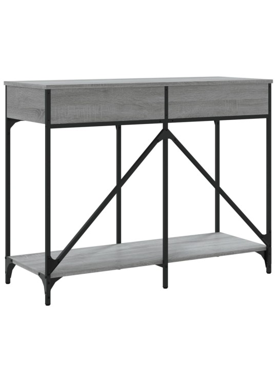 Konsoles galdiņš, pelēcīgs, 100x39x78,5 cm, inženierijas koks