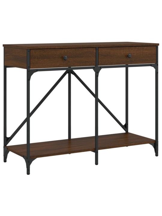 Konsoles galdiņš, brūns, 100x39x78,5 cm, inženierijas koks