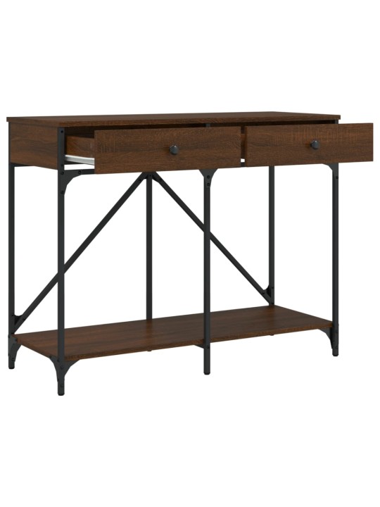 Konsoles galdiņš, brūns, 100x39x78,5 cm, inženierijas koks