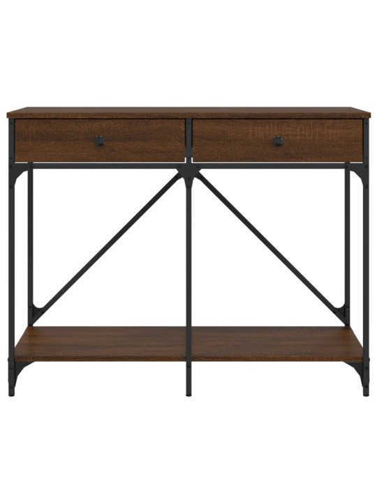 Konsoles galdiņš, brūns, 100x39x78,5 cm, inženierijas koks