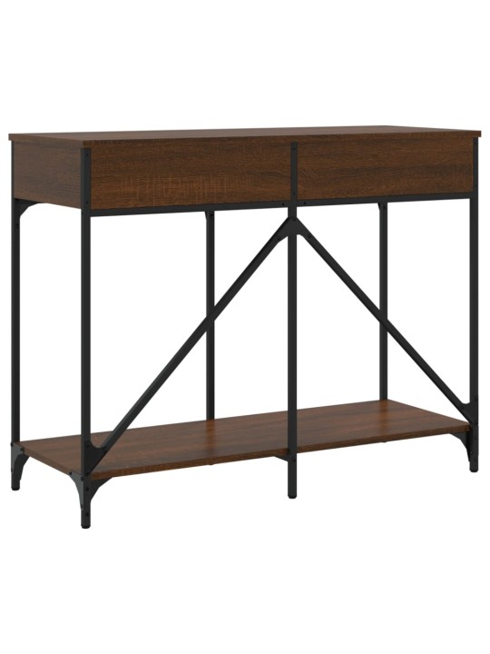 Konsoles galdiņš, brūns, 100x39x78,5 cm, inženierijas koks