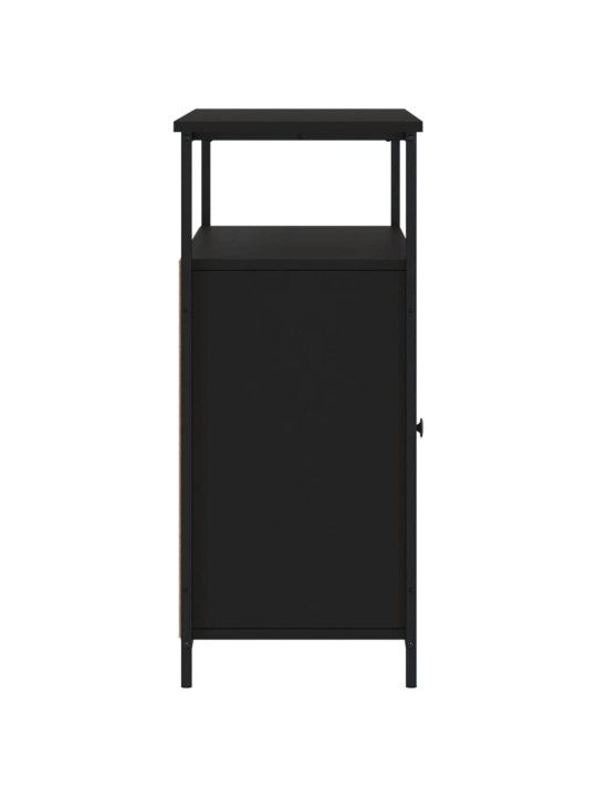 Kumode, melna, 100x35x80 cm, inženierijas koks