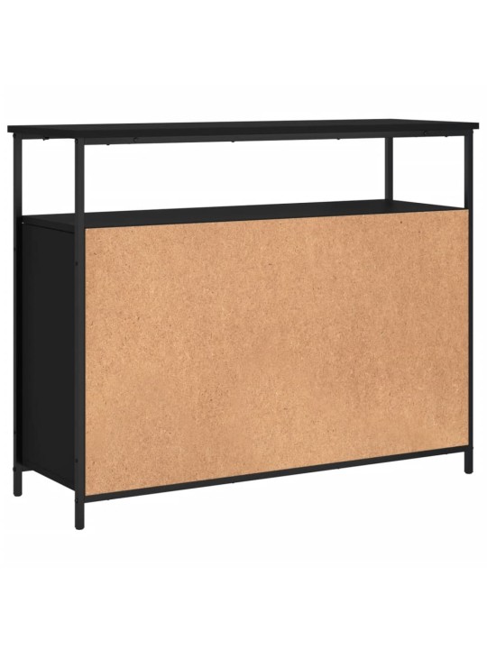 Kumode, melna, 100x35x80 cm, inženierijas koks