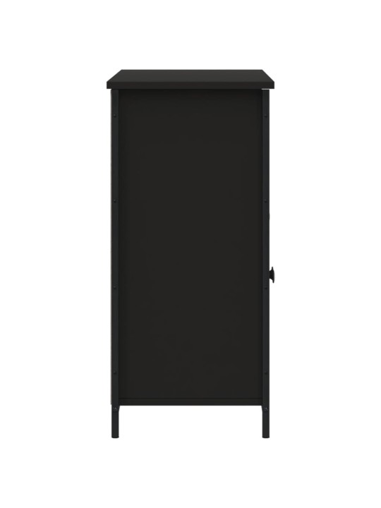 Kumode, melna, 100x35x75 cm, inženierijas koks
