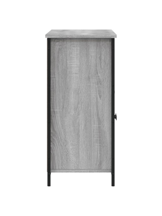Kumode, pelēka ozolkoka, 100x35x75 cm, inženierijas koks