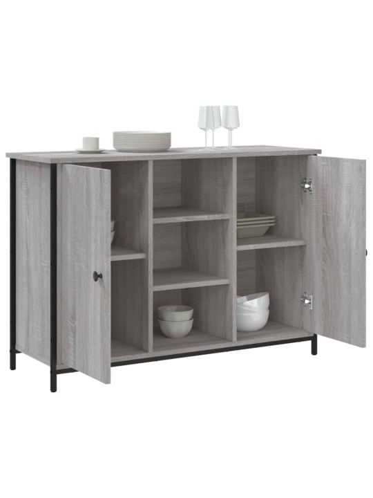 Kumode, pelēka ozolkoka, 100x35x70 cm, inženierijas koks