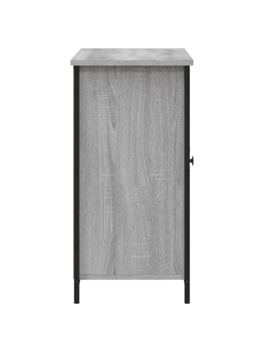 Kumode, pelēka ozolkoka, 100x35x70 cm, inženierijas koks